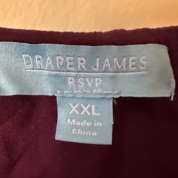 Draper James Plus Size Plum Floral Wrap Dress with Ruffles - Picture 2 of 12